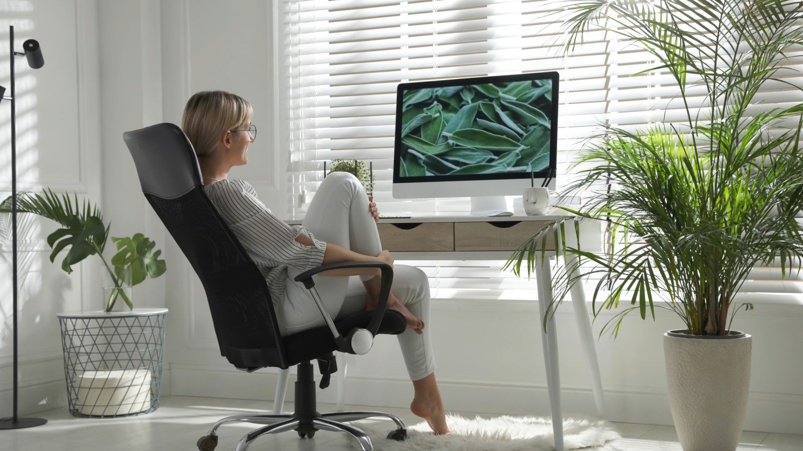 cortina para home office
