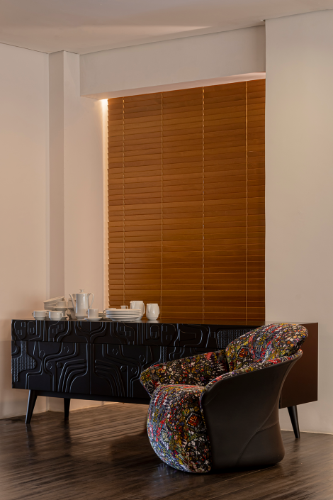 Showroom Uniflex Aldeota - persiana de madeira 2
